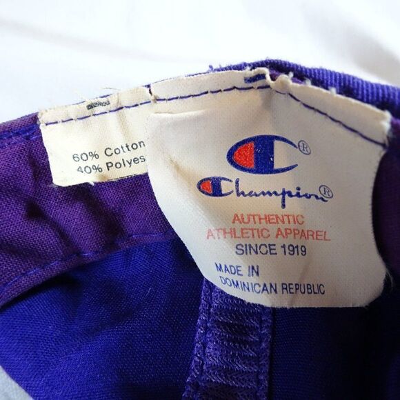 Vintage 90s Champions NBA Lakers Basketball Men Purple Adjustable Hat Cap - Picture 7 of 9